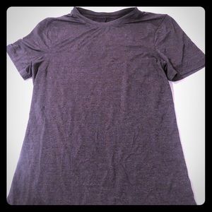 Grey and black metal vent lululemon shirt